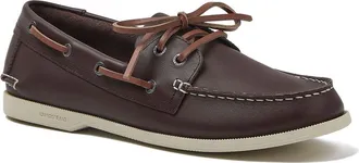Lands End Comfort Leather Slip On Boat Shoes in Toasted Rye at Nordstrom, Size 11.5