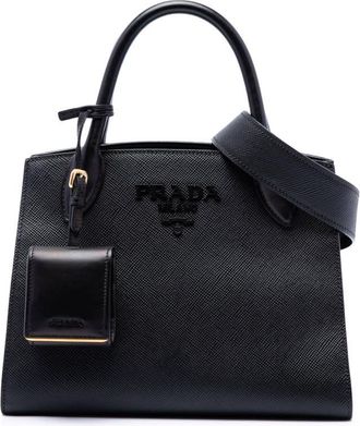Prada Pre-owned Prada Small Saffiano Cuir Monochrome Satchel Ladies 82F2PIVI37P1O9YQ