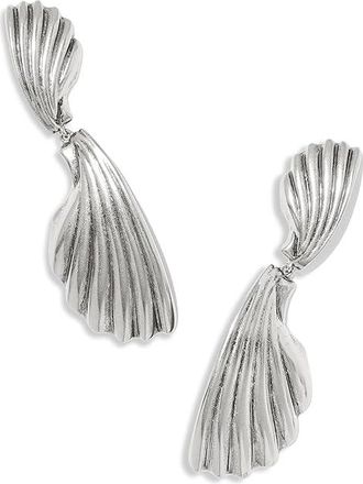 Kendra Scott Alexa Metal Statement Drop Womens Earring Womens Earring Vintage Silver Metal, Brass