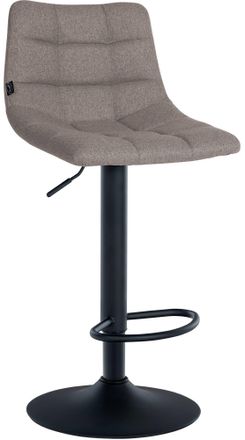 Clp Clp - Taburete De Bar Jerry En Tela Gris Negro