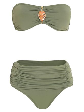 Brigitte Set bikini a fascia - Verde