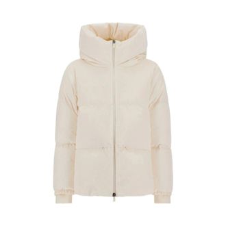 Herno Doorgestikt donsjack van corduroy - Dames - Jassen - Beige - Maat: L Corduroy