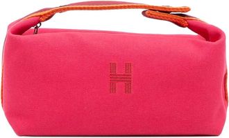 Hermès Trousse Bride A Brac piccola in tela 2021-2025 - Rosa