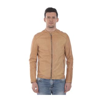 Daniele Alessandrini Heren, Jassen, Beige, Maat: XL Leer
