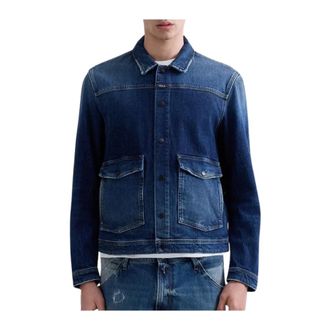 Replay Chaqueta mv881 - male - Replay - Denim Jackets - Blue - XL - Jackets