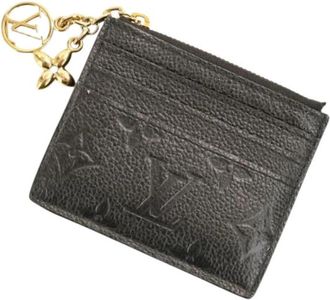 Louis Vuitton Pre-owned Card Case - Dames - Vintage Accessoires - Zwart - ONE Size - Leer - Vintage
