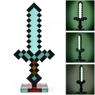 OEM L&aacute;mpara De Noche Led Usb Diamond Sword De 35,5 Cm (14 Pulgadas) - L&aacute;mpara Decorativa Para Mesita De Noche. Divertida, Segura E Impresionante. Juguete 