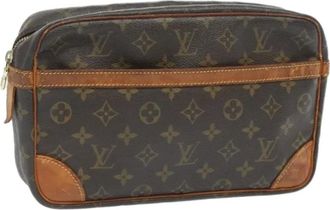 Louis Vuitton Pre-owned Tela clutches - - Pre-owned - Donna - Marrone - ONE SIZE