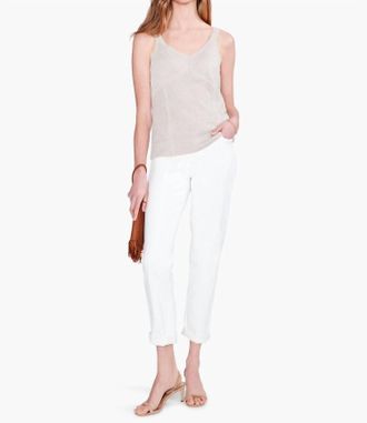 Nic+Zoe Lara Lurex Corset Tank Top In Sandshell