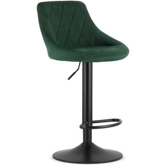 OEM Taburete Kast - Terciopelo Verde / Base Negra