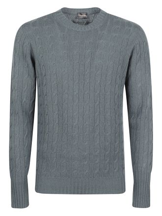 Drumohr Cable Knit Long-Sleeve Sweater