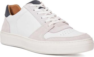 Dune London Mens TAWLY Leather Cup Sole Trainers Size UK 10 White