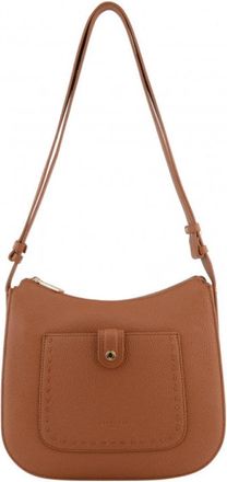 Pourchet Bride Soft Crossbody Tas - Dames - Schoudertassen - Bruin - ONE Size - Leer - Tassen