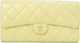 Chanel Leather Long Wallet (Bi-Fold) (Pre-Owned)