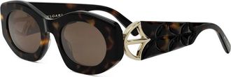 Bulgari unisex, Accessoires, Bruin, Maat: 51 MM