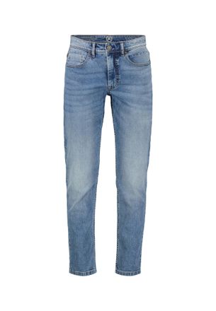 Lerros Slim-fit-Jeans LERROS LERROS CONLIN 5-Pocket Stretch-Denim, SLIM FIT CONLIN, Herren, Gr. 31, L&auml;nge 32, blau (walker blau washed), 99% Baumwolle, 1% El