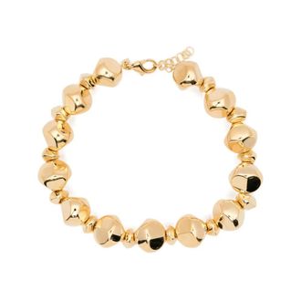 Federica Tosi Necklaces, female, Yellow, Size: ONE SIZE Mix Stone Lace Necklace