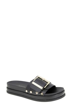 BCBGeneration Bonas Buckle Slide Sandal in Black at Nordstrom, Size 6.5