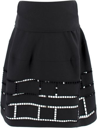 Marni Black Cut-out High Waist Skirt Size S