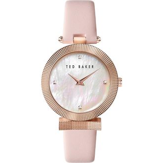 Ted Baker London Bow Mesh Strap Watch, 36mm in Pink at Nordstrom Rack