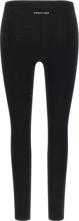 Balenciaga Sports Viscose Knit Leggings - Black