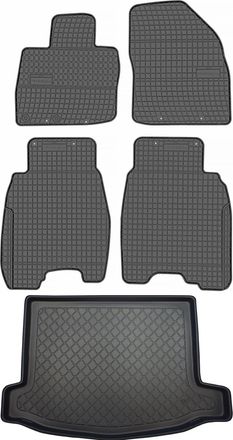 OEM Juego De Alfombrillas De Goma Para Coche Y Maletero Para Honda Civic Viii Hatchback (2006-2012)
