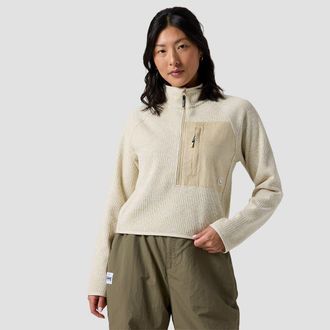 Backcountry Wander Sweater Fleece 1/2-Zip - Womens in Fog Heather at Nordstrom, Size X-Large