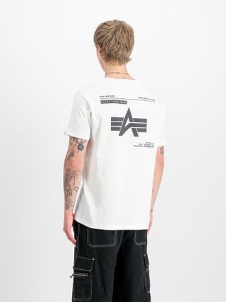 Alpha Industries Rundhalsshirt ALPHA INDUSTRIES Label T BP, Herren, Gr. XXL, weiss (wei&szlig;), Single Jersey, Obermaterial: 100% Baumwolle, bedruckt, regular fit normal, R