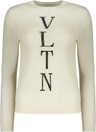 Valentino Garavani Sweater met geborduurd logo - Beige