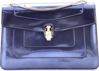 Bulgari Serpenti Forever Shoulder Bag Patent Medium
