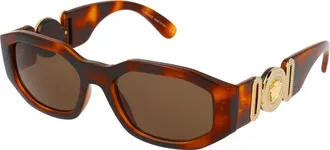 Versace Unisex Sunglasses 0ve4361 Havana Nylon