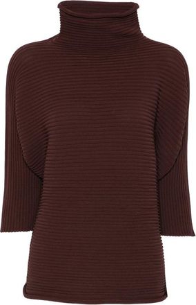 Pleats Please Issey Miyake Pleated High-neck Top