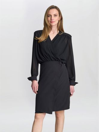 Gina Bacconi Womens Rae Sequin 2 Piece Dress - Black - Size Medium