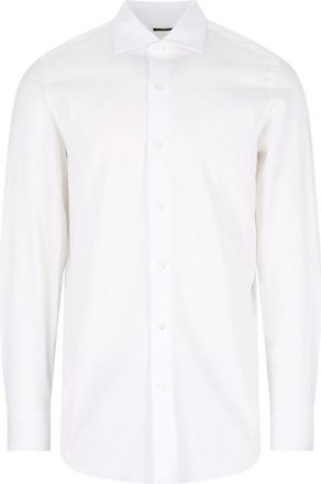 Finamore White Cotton Classic Shirt