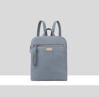 Paul Costelloe Womens Malibu Leather Backpack - Blue - One Size