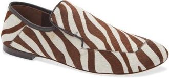 Wales Bonner Dakar Genuine Calf Hair Loafer in Ivory/brown at Nordstrom, Size 39