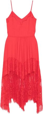 Nissa Abito midi con rifinitura in pizzo - Rosso