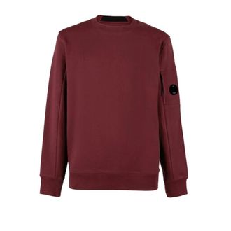 C.P. Company Licht Fleece Sweatshirt - Heren - Sweatshirts - Rood - M - Katoen - Hoodies & sweatvesten