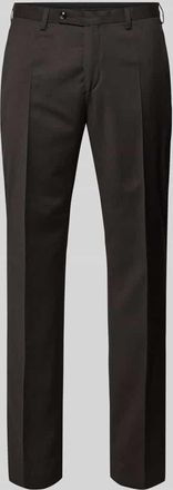 Digel Slim Fit Anzughose mit B&uuml;gelfalten Modell Move Apollo in Dunkelbraun, Gr&ouml;&szlig;e 106