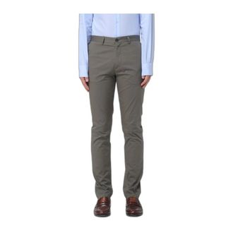 Brooksfield Chino broek - Heren - Broeken - Groen - Maat: S Katoen