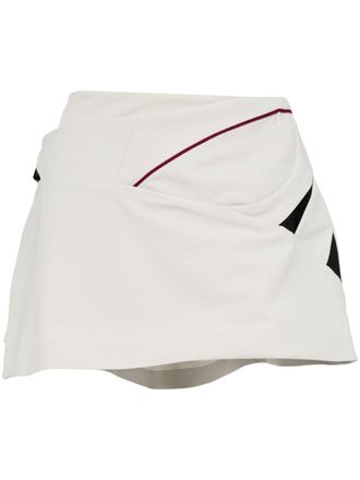 Hyein Seo low-rise layered wrap miniskirt - women - Polyester/Spandex/Elastane/Polyester - 1 - Neutrals