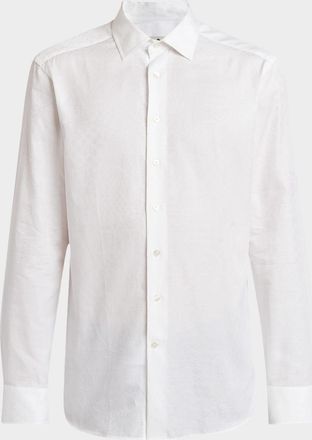 Etro Mens Tone on Tone Button-Front Shirt