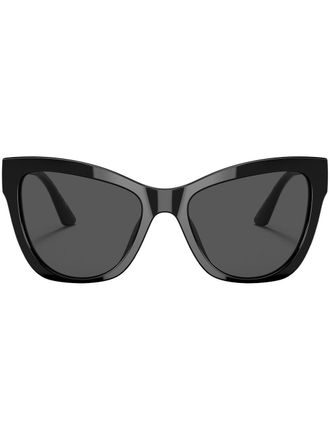 Versace Zonnebril met cat-eye montuur - Zwart