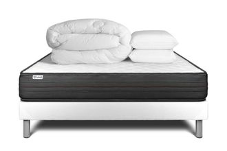VITALIT Pack colch&oacute;n blanco espuma viscoel&aacute;stica 140 x 190