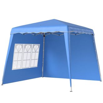 OUTSUNNY Carpa plegable 289x289x250 cm azul