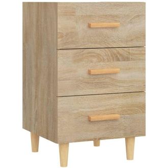 vidaXL Bedside Cabinet Sonoma Oak 40x40x66 cm Engineered Wood Vidaxl