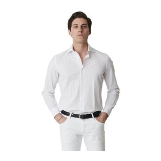 Mazzarelli Overhemden, Heren, Wit, XL, Camicia
