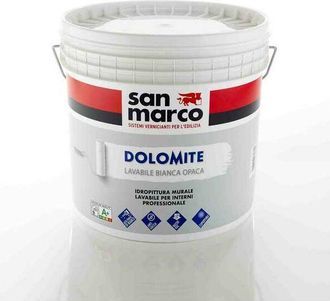 San Marco San Marco - Dolomite idropittura lavabile bianco opaco coprente conf. 12,5 lt