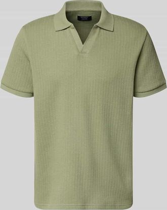 Mc Neal Regular Fit Strick-Poloshirt mit V-Ausschnitt in Lind, Gr&ouml;&szlig;e XXXL