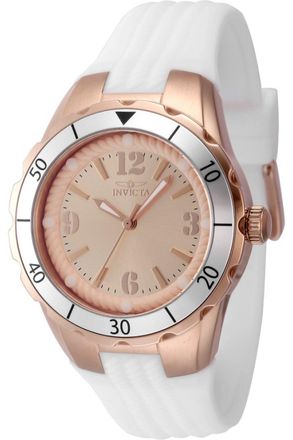 Invicta Angel 48853 Dames Horloge - Quartz Uurwerk - Roestvrij Staal met rosegouden Wijzerplaat - 38mm